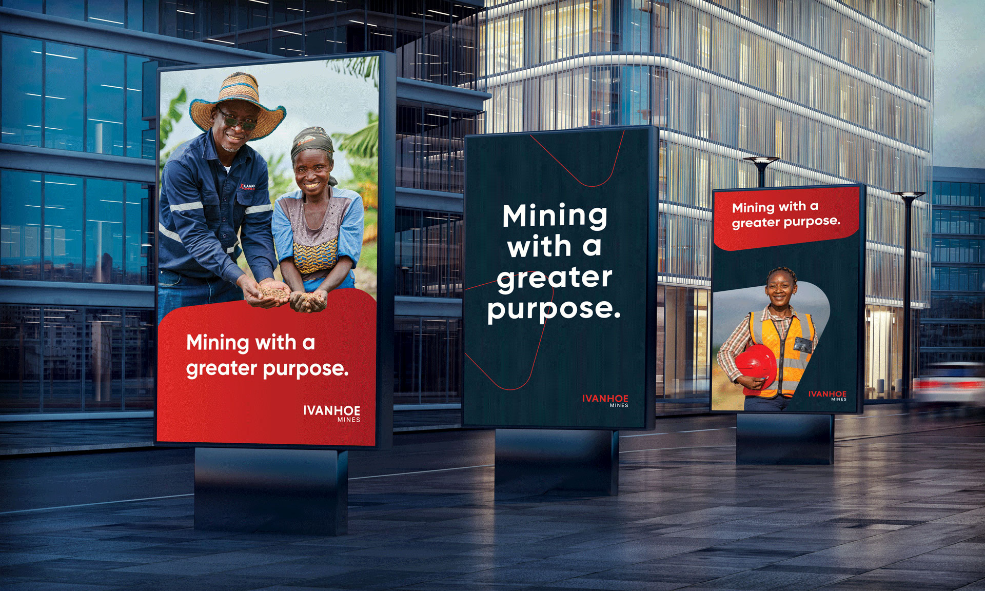 Ivanhoe Mines Street Ad Signs