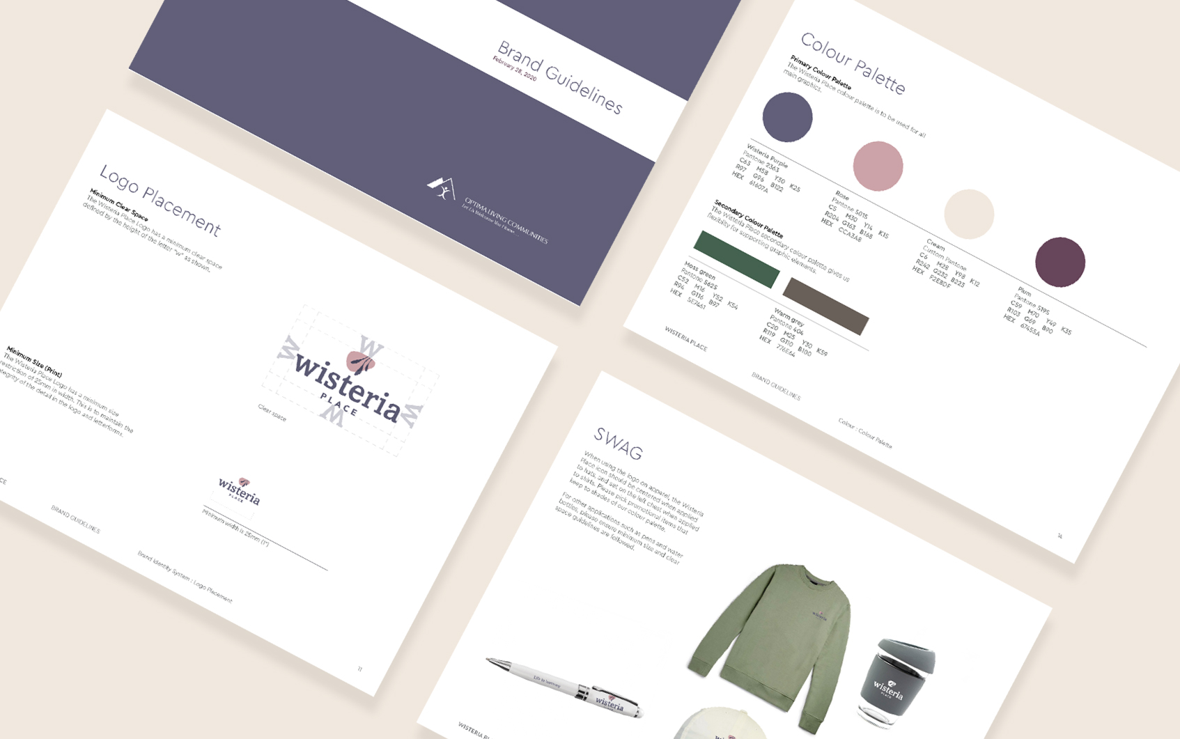 Example of Wisteria Place brand guidelines