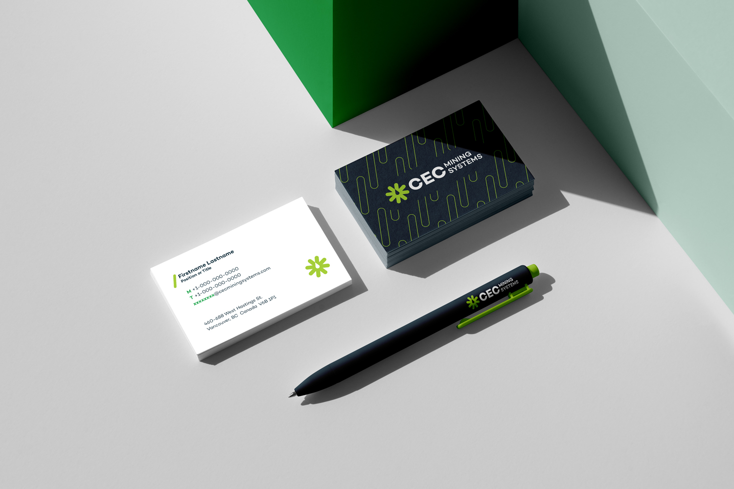 CEC Mining Systems Business card front and back