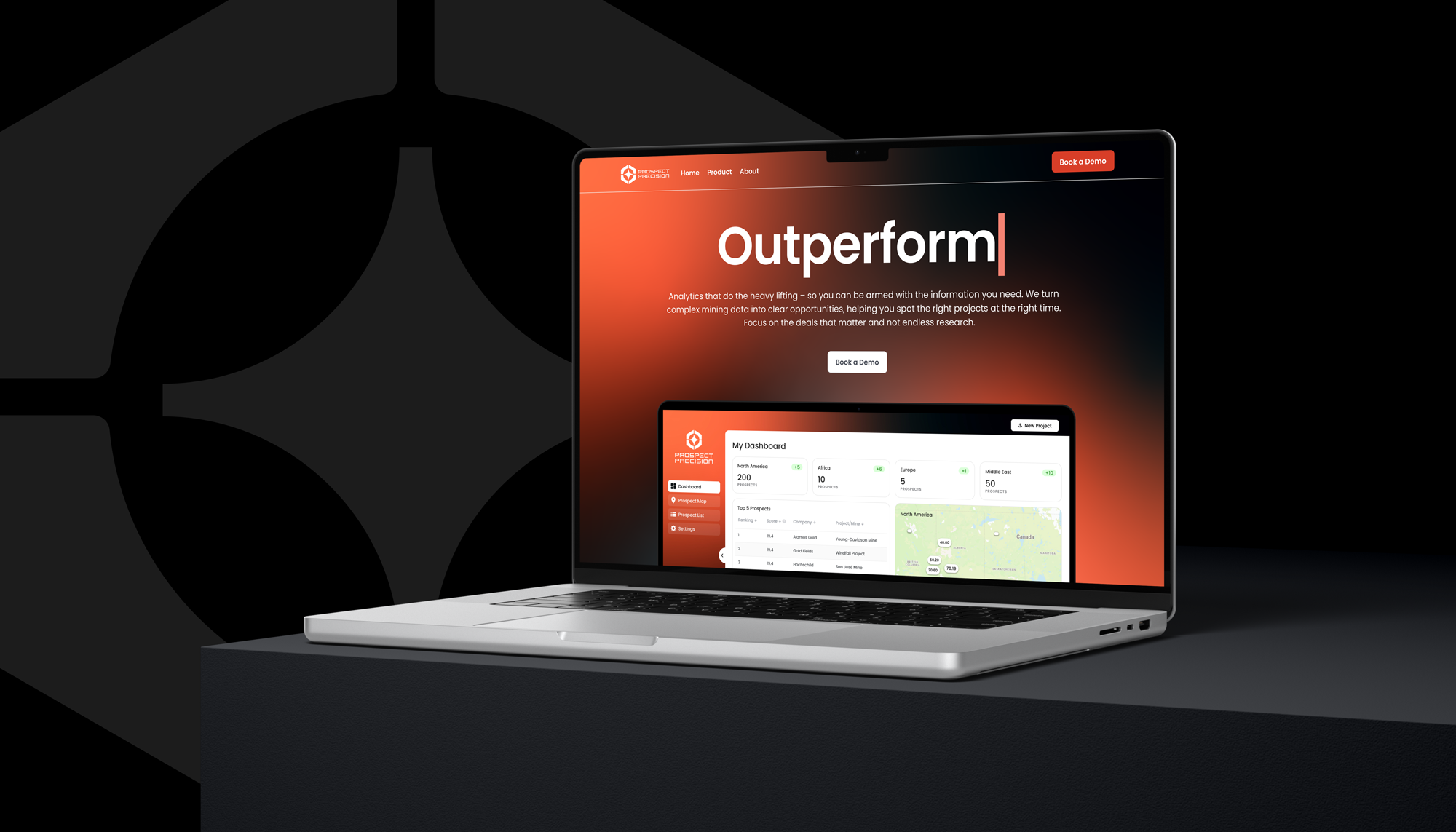 Image showcasing the Prospect Precision Landing Page